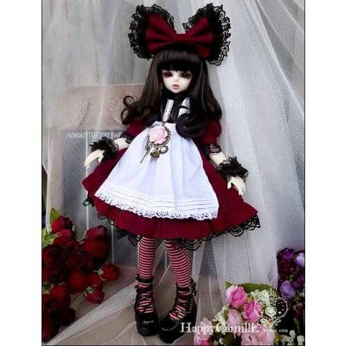 1/4 scale BJD Noble lolita Maid Dress set for BJD/SD clothing doll accessories,Not included doll,shoes,wig and other 18D1269