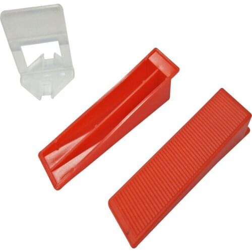 1.5mm clips Tile Spacer Leveling System Ceramic Accessories Floor Tiles Tools 100pcs wedges + 200pcs clips