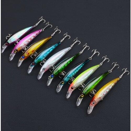 1 PCS Laser Minnow Fishing Lure 11CM 13.4G Pesca Hooks Fish Wobbler Tackle Crankbait Artificial Japan Hard Bait Swimbait