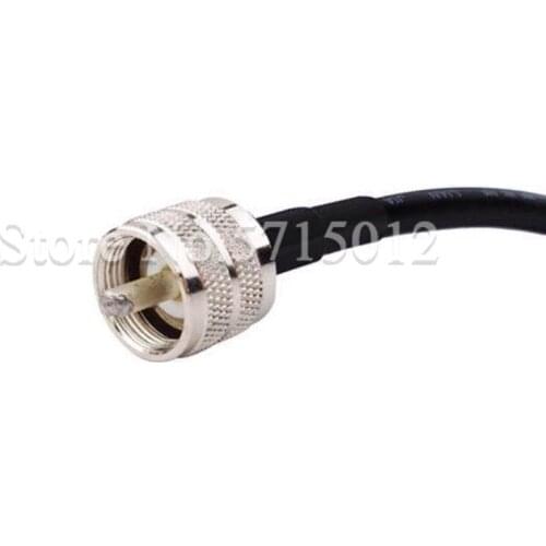 1pcs PL-259 UHF Male Head Turn to UHF SO239 Famale Head Connector Antenna Cable 50cm RG58 Wire WIFI Antenna