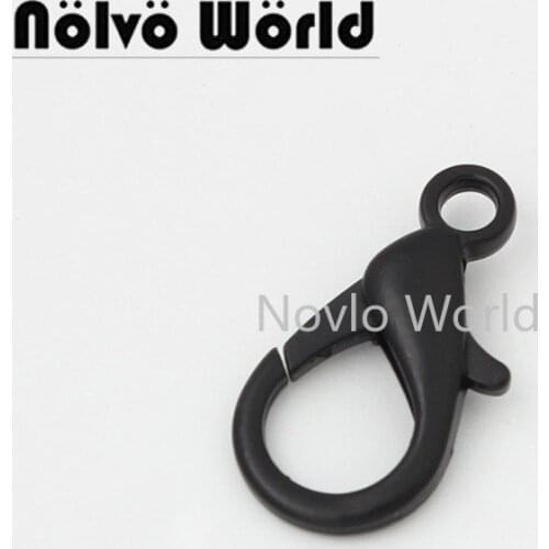 10-50 pieces Dark black 23*12mm Bag Strap DIY Bracelets Small Lobster Clasp Clips Hooks