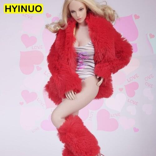 3 Colors 1/6 Scale Female FG053 Women Sexy Plush coat High Waist Fur Clothes Clothing Set Model for 12''Action Figure Doll Body