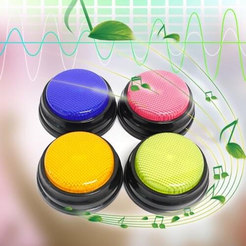 4 colors/set Recordable Talking Button with Led Function Learning Resources Answer Buzzers Learning Taking Gifts Interactive Toy