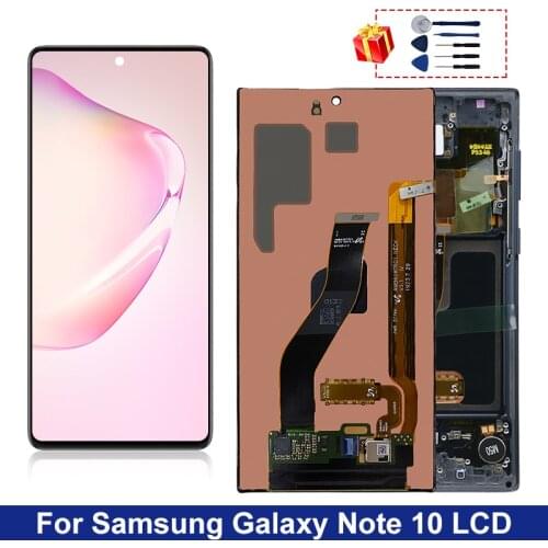 6.3" Original Note 10 Display For Samsung Galaxy Note 10 LCD Display Touch Screen Digitizer Replacement Parts N970F N970U LCD