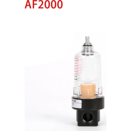 AF2000-02 Moisture Separator For Compressor Air Water Filter Oil Filters Compressors Catch Auto 1/4"Airtac Source Separation