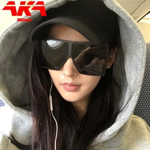 AKAgafas Square Classic Sunglasses Women Luxury Brand Glasses for Women/Men Oversized Eyeglasses Women Mirror Gafas De Sol Mujer
