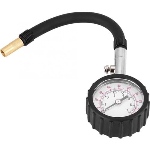 Akozon Tire Pressure Gauge Tester Tire Pressure Gauge for Car Truck Motorcycle Bike (0-100psi, 0-7kg / cm)Pressure Gauge