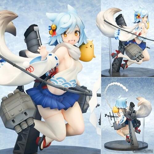 1/7 Azur Lane Fubuki PVC anime figure transform GK Figure Unpainted Unassambled resin white Model Toy