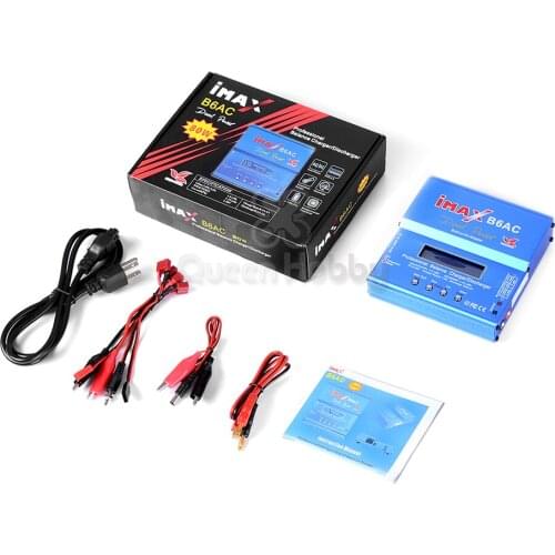 80W IMAX B6AC RC Balance Battery Charger B6 AC Battery Balance Charger Discharger with Digital LCD Screen For RC PFV Drone