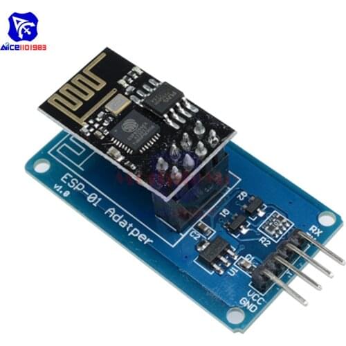 Diymore ESP8266 ESP-01 ESP-01S WiFi Wireless Module with Serial Adapter Socket for Arduino