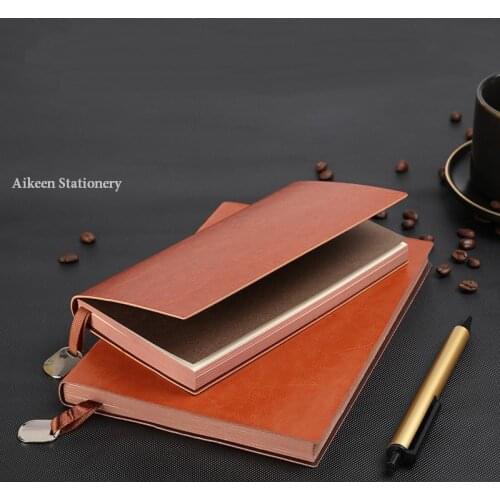 PU Soft Business Notebook A6 A5 B5 Classic Simple Business Padfolio Planner Soft Cover Ruled 80gsm Cream Pages