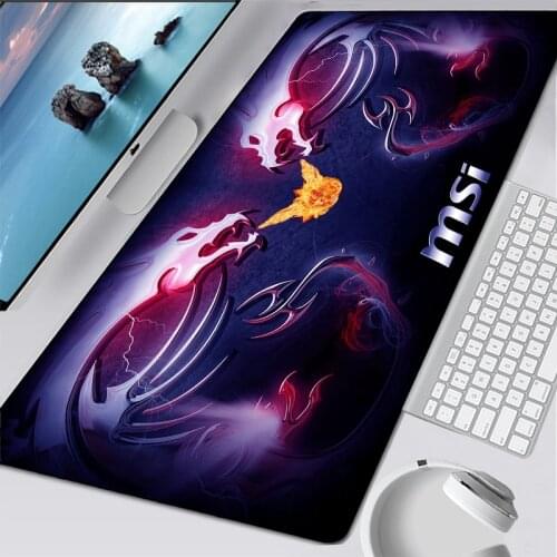 MSI LOGO Big Keyboard Desk Mat Large Mouse Pad Manga Gamer Mouse Mat Carpet Computer Mousepad office desk mat Gaming Mause Pad