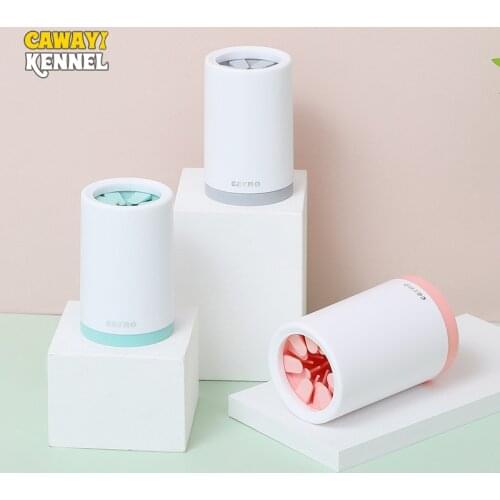 Cawayi Kennel Pet Cats Dogs Foot Clean Cup Cleaning Tool Silicone Washing Brush Paw Washer Pet Supplies Pet Accessories D1867