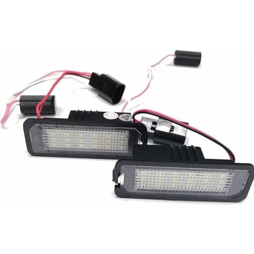 Dianshi 2pcs LED License Plate Light for VW Golf 4/ 5 Passat CC Polo use