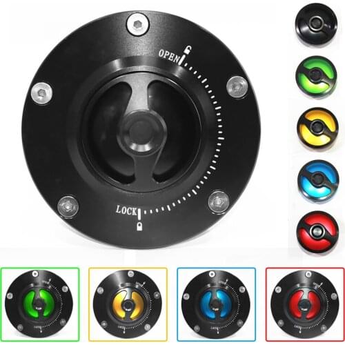 For Ducati 1199 PANIGALE/ S 2012-2018 Motorcycle Fuel Tank Cap Nimble Quick Lock CNC Aluminum Keyless Twist off Gas Cover