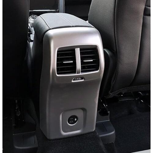 For Ford Kuga Escape 2020 2021 ABS Matte Central Dashboard Panel Rear Seat Air Conditional Vent Cover Trim Accessories Sticker