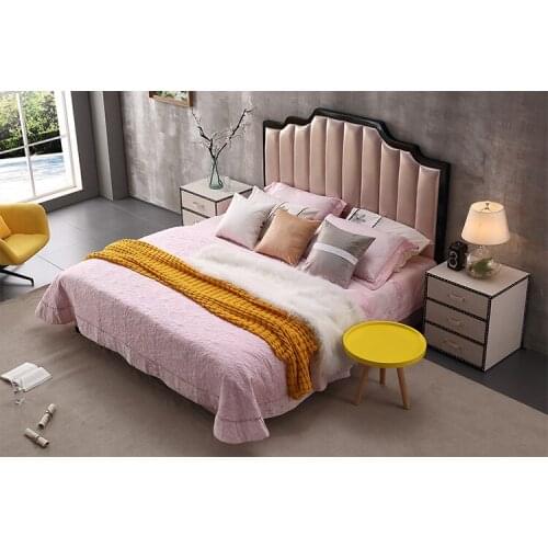 Europe and America Genuine leather bed frame Soft Beds Home Bedroom Furniture cama muebles de dormitorio / camas quarto 1.8*2 m