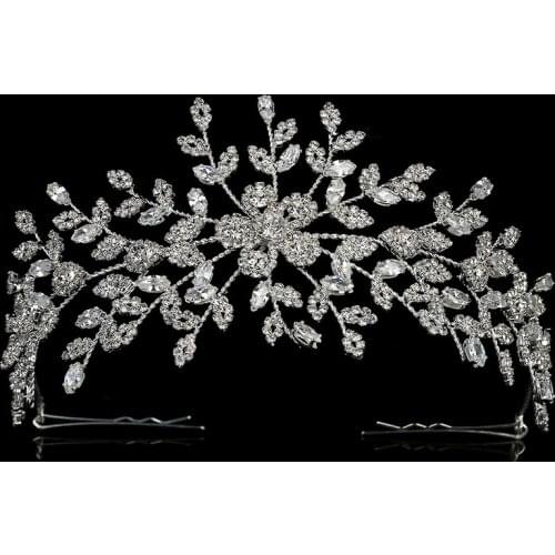 Headpiece HADIYANA Simple Flower Shape Romantic Women Wedding Hair Accessories Got Engaged Headband Zirconia BC4905 Corona