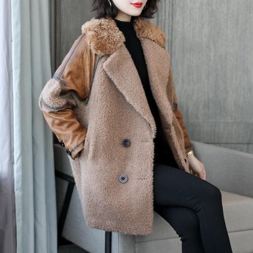 High Quality 100% Genuine Wool Fur Jacket Female Sheepskin Coat Autumn Winter Jackets for Women 2020 Ropa De Mujer Zjt1421