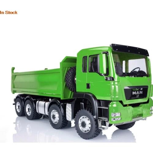 LESU RC 1/14 Painted Model 8*8 Hydraulic Dumper MAN Truck Sound Motor ESC Servo THZH0484-SMT4