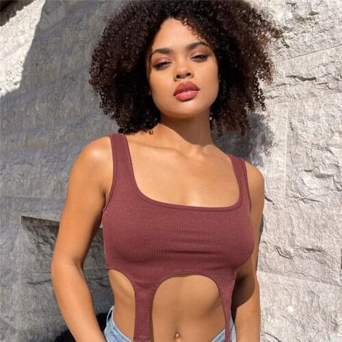 Summer New Style Lady Irregular Camisole Vest Sports Tops Seamless Street Tank Top Womens Wireless Padless Underwear