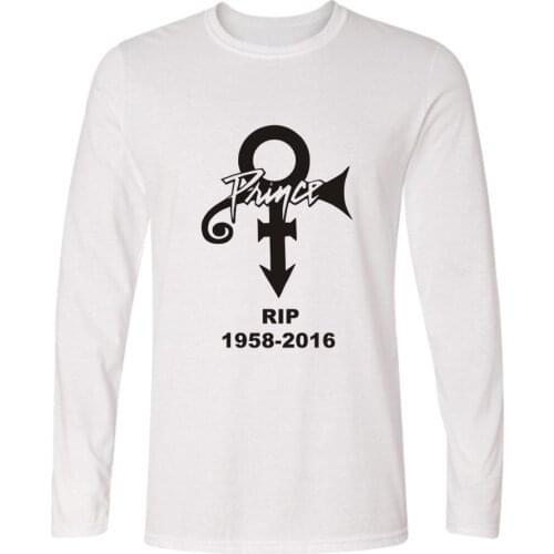 LUCKYFRIDAYF Prince print fashion hip hop t-shirts women men t shirts casual tee shirt sport long sleeve t-shirt sweatshirt tops