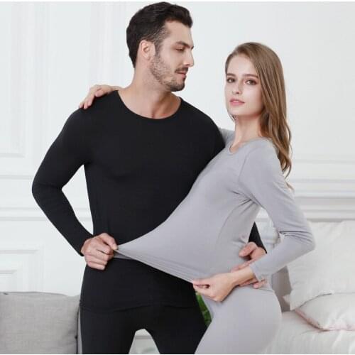 Mens Cotton Undershirt Pant O Neck Shirts Underwear Womens Intimates Thermal Underwear Sets Solid Type Tops And Bottoms Sets