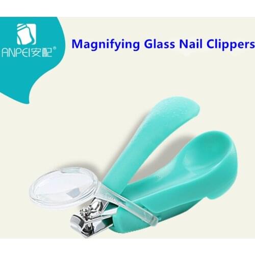 2018 New Baby Finger Toe Trimmer Nail Scissors Magnifying Glass Nail Clipper Trimmer Manicure Pedicure Scissors Tool