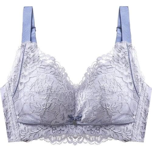 New underwear, big breasts, small bras, thin lace edges, no underwire, tight-knit bras, ultra-thin summer bras