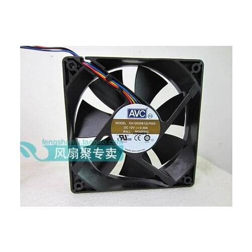 NEW AVC 12cm120*120*25 12V0.3A DA12025B12LP005 4 pin PWM fan