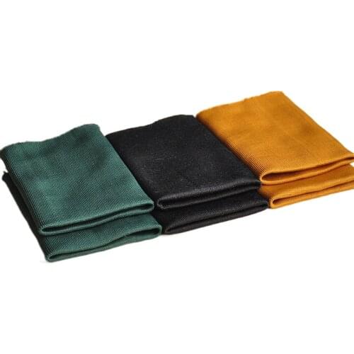 Width 3'' Solid Color Comfortable Simple Medium Thick Elastic Thread Fabric For Jacket Trousers Tube Neckline Material