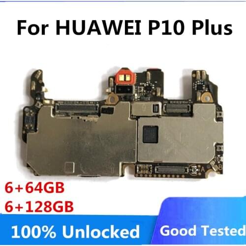 Original Unlocked For HUAWEI P10 PLUS Motherboard 64gb 128GB Logic Board For HUAWEI P10 PLUS Mainboard WIth Full Chips