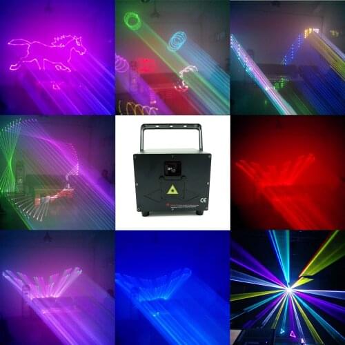 2021 new laser animation laser lamp effect RGB 3IN1 full color laser projector Dj Disco DMX512 stage Christmas party performance