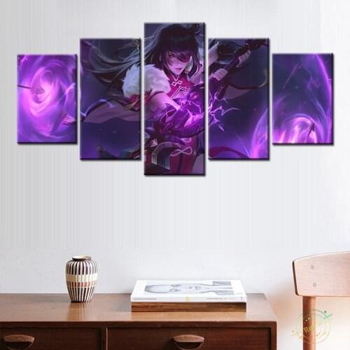 Genshin Impact Poster Character Beidou Anime Girls Fantasy Wall Art Canvas Painting Pictures Prints For Living Home Decor Gift