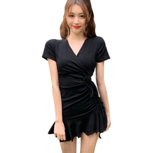 ROPALIA Solid Summer Dresses