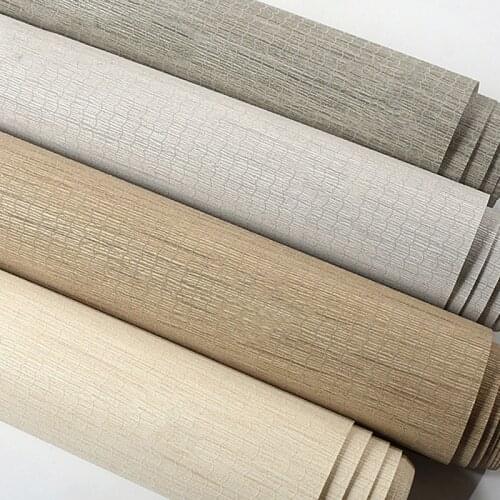 Linen Non Woven Wallpapers Roll Modern Simplicity Grey Solid Color Home Decoration Living Room Linen Straw Bedroom 3d Wall paper