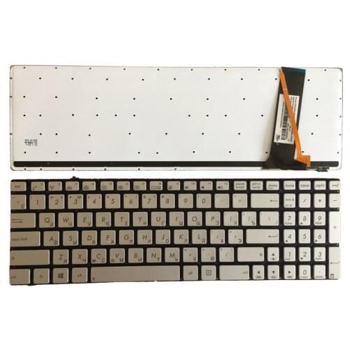 Russian Laptop keyboard for ASUS G56 G56JK G56JR RU layout silver with backlit