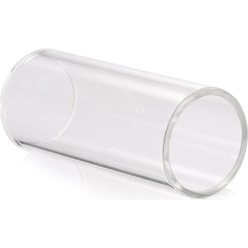 WXTF 2 Pieces Medium Guitar Slides, Include 1 Colors Stainless Steel, 1 Pcs Glass, 10 Pcs Guitar Picks and 1 Pc Plastic Box