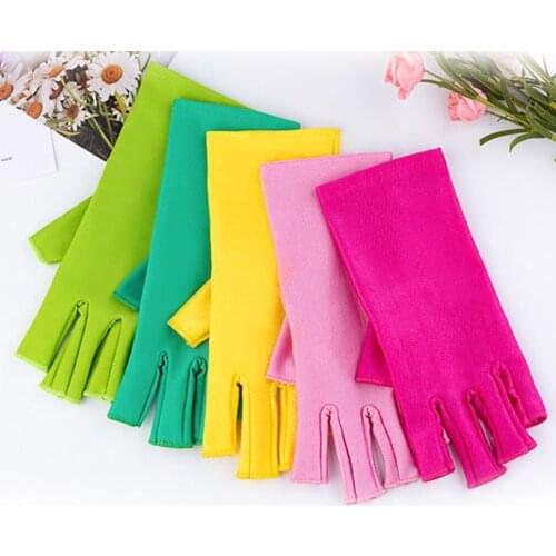 Nail Dryer Light LED Lamp Nail Art Gel Nail Art Tools UV Protection Gloves Anti UV Radiation Gloves Fingerless Gloves