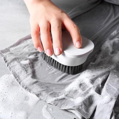 High quality Plastic Brush Laundry Brush Shell Clothes Shoes Floor Scrub Brush Soft Hair Cleaning Brush Bathroom Gadgets Tools
