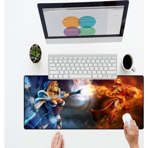 XGZ 2018 Anime Sexy Girl Mouse Pad Rubber Large Size Gaming Mouse Mat Keyboard Gamer Player for Mortal Kombat Dota2 Dota 2 Cf