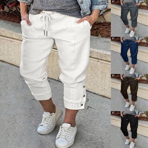 2021 New Womens High Waist Pants Tie Foot Button Lace-up Solid Color Casual Pants High Quality Comfy Fashion Pants Dropshipping