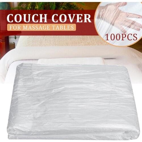 100Pcs Disposable Waterproof Oil-resistant Bed Sheet Set Cosmetic Salon Sheets SPA Bed Table Cover PP Oil Proof Film