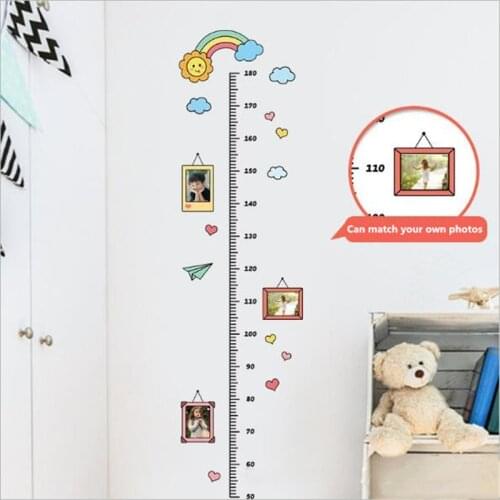 4 Styles Of Cute Cartoons Child Growth Height Ruler Height Sticker For Kids Room Bedroom Height Meter Stickers Room Decor