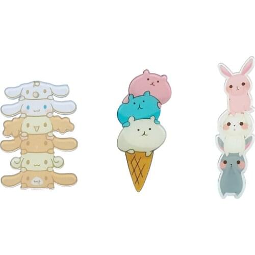Acrylic Cartoon Brooch-Many Rabbit Brooch Pins Can Be Given To Friends Or Women As Schoolbag Or Backpack Decoration
