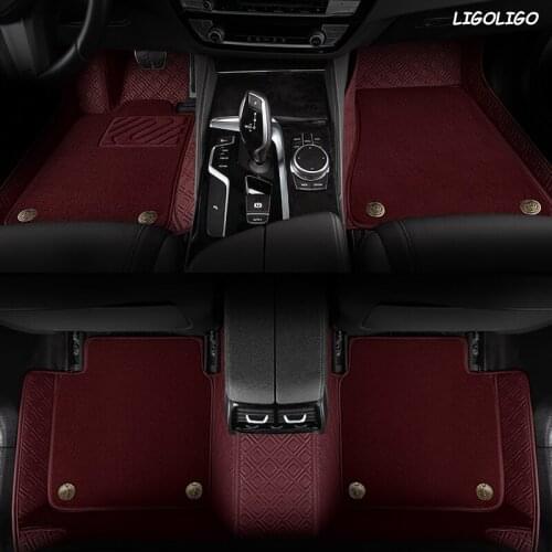 LIGOLIGO Custom car floor mats for Chevrolet Cruze Camaro Captiva Sonic Sail Spark Aveo Blazer epica Equinox Cavalier Trax foot