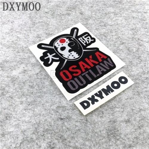 Car Stickers Japanese JDM Auto Whole Body Window Motorcycle Decals for Japan OSAKA OUTLAW 10.7x9cm