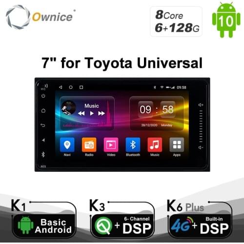 Carplay PX6 DSP Android 10.0 6GB+128GB Car DVD Player For Toyota Hilux VIOS Old Camry Prado RAV4 Prado 2003-2008 4G LTE Radio