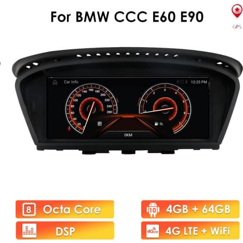 Android Auto Car Multimedia Player for BMW 5 E60 E63 X5 E90 E92 E91 E64 CCC 2004 - 2012 Radio GPS Car Player 8core 4G 64G BT 5.0
