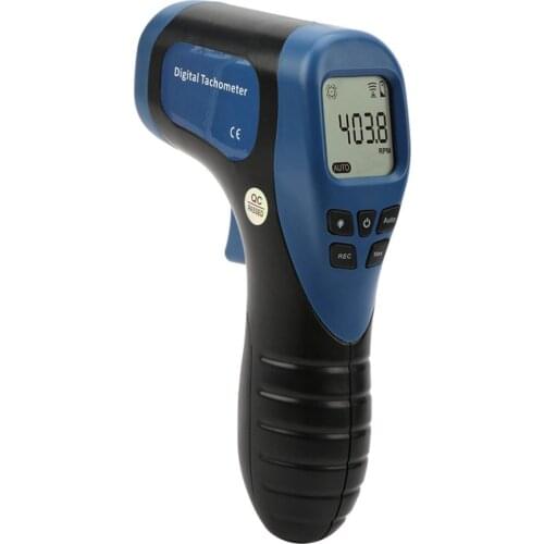 Car Exclusive Non-Contact RPM Meter Motor Speed Gauge Gun Style Surface Speed Tach Meter Speedometer